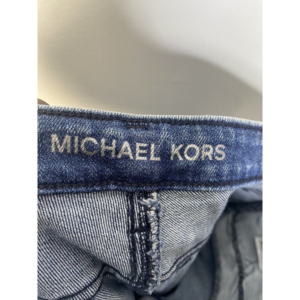 MICHAEL Michael Kors Selma Shank Flared Jeans‎ Blue Pockets Size 8 - Picture 4 of 8